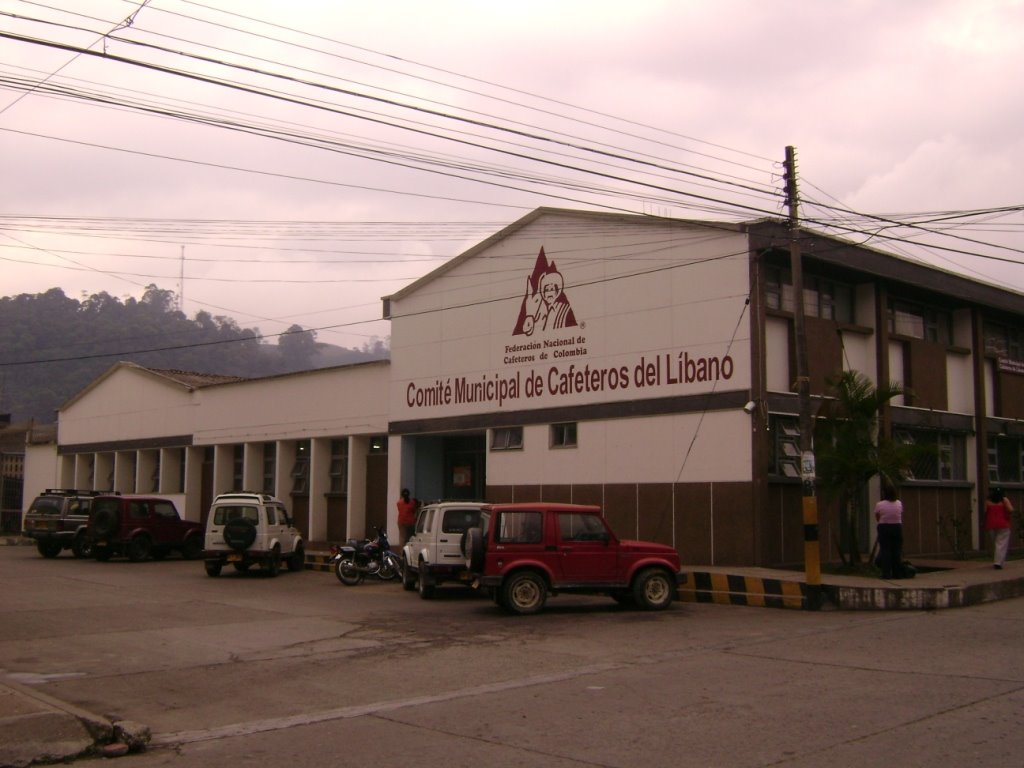 Edificio del comite municipal de cafeteros del Libano, por los caminos del cafe, fotografia tomada el 6 de febrero del 2008, archivo fotografico Servicios Integrales by pedroherrana