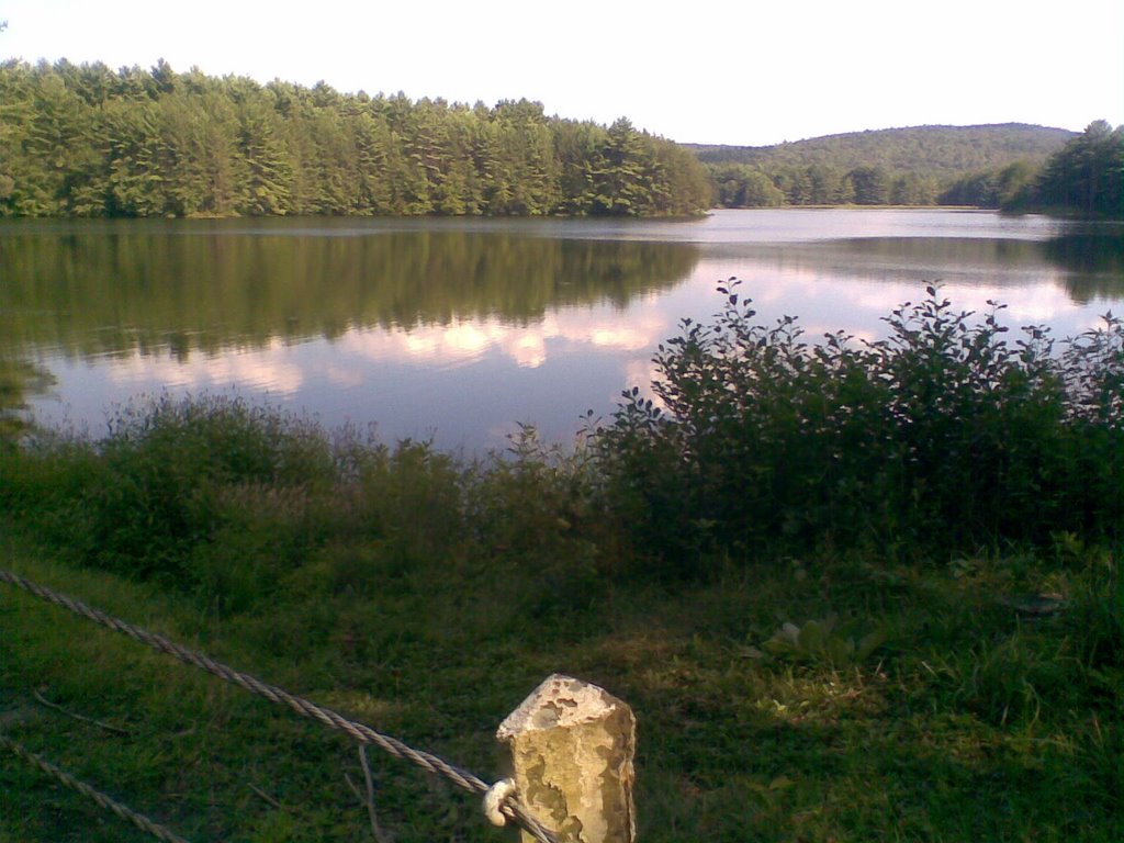 Atkins Reservoir. January Hills Rd. look to the otherside by George in USA