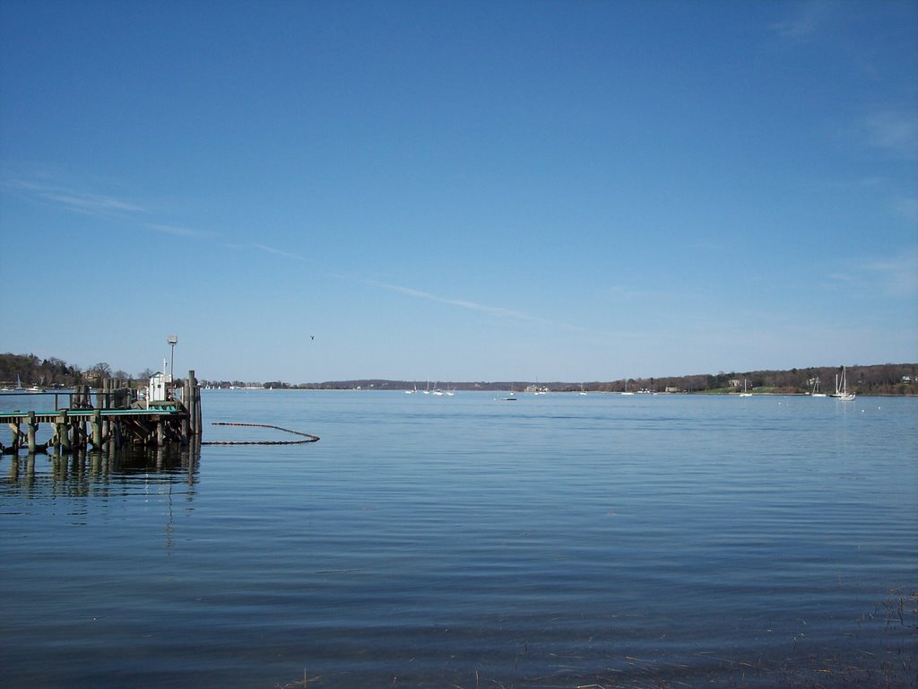 Blue Sky & Blue Water Of Sagamore Hill Lake In LI, NY. by MrNAASSIR