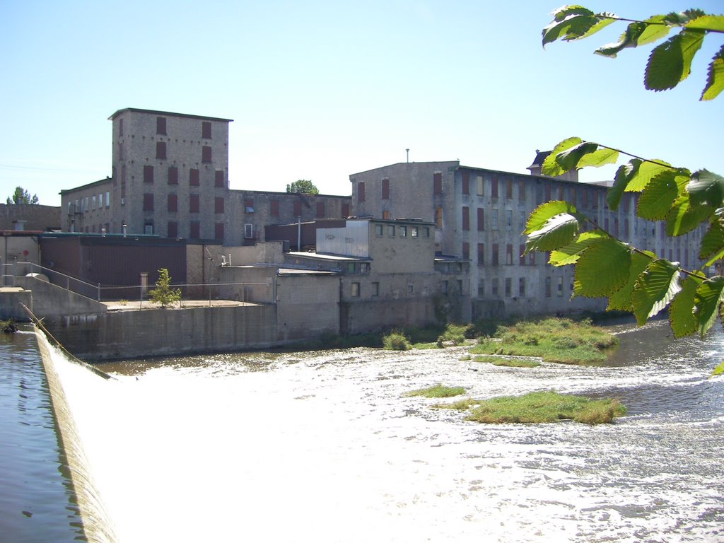 Speed River and Buildings, Hespeler by Tyler D'Angelo