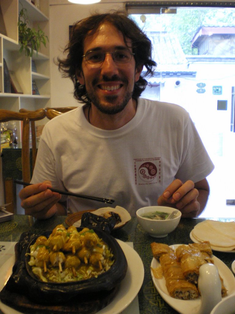 Impresionante cena vegetariana en pekín by Raul P