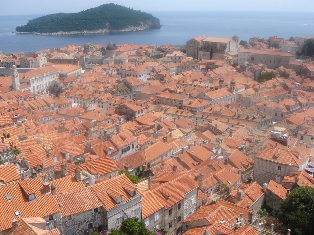 Red roofs of Dubrovnik (czerwone dachy Dubrownika) by hvar