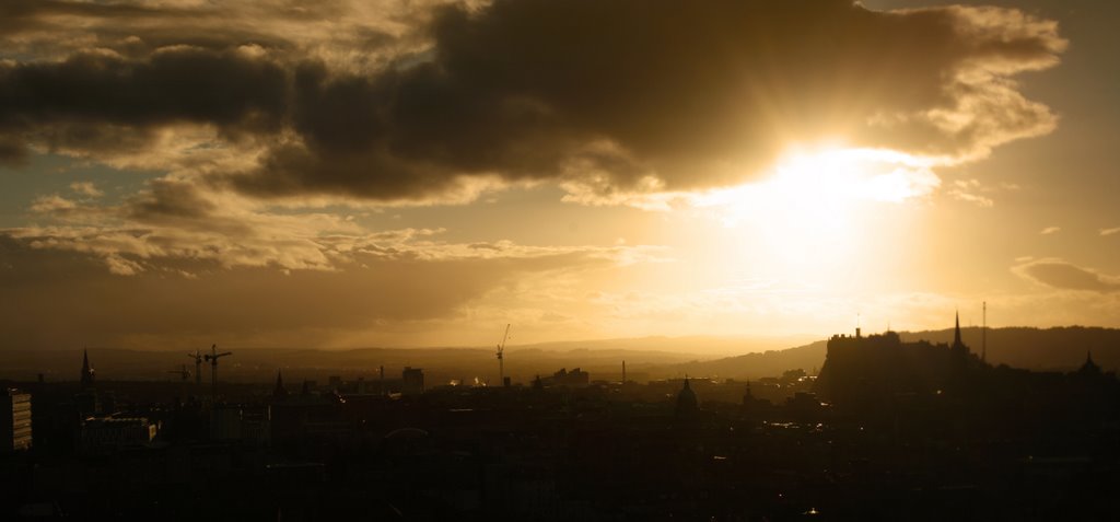 Edinburgh Castle at Sunset by Kevin Gilmour