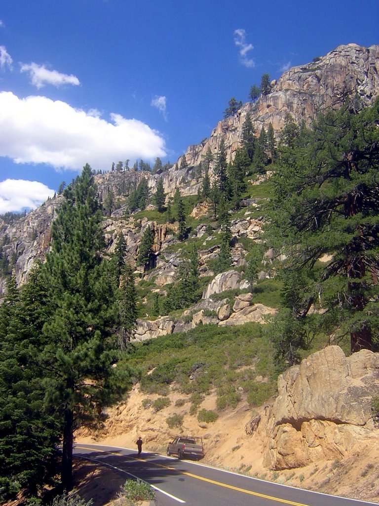 Mountains Along Highway 108 8-8-2008 by Kyle Stephen Smith