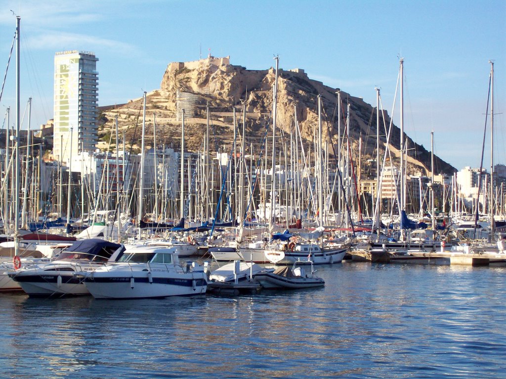 Alicante Spain. Vista desde el puerto by Antonio Barrero