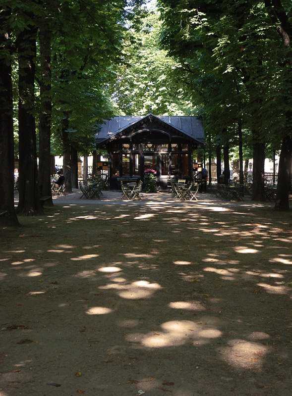 Cafe, Luxembourg Gardens by mal smith