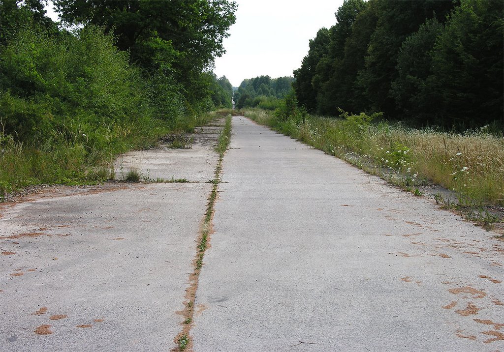 Reichsautobahn, original pavement remains by K from Nuremberg