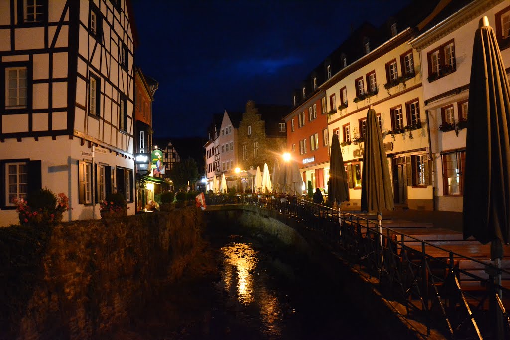 Die Erft by night by Hans Van Deuren