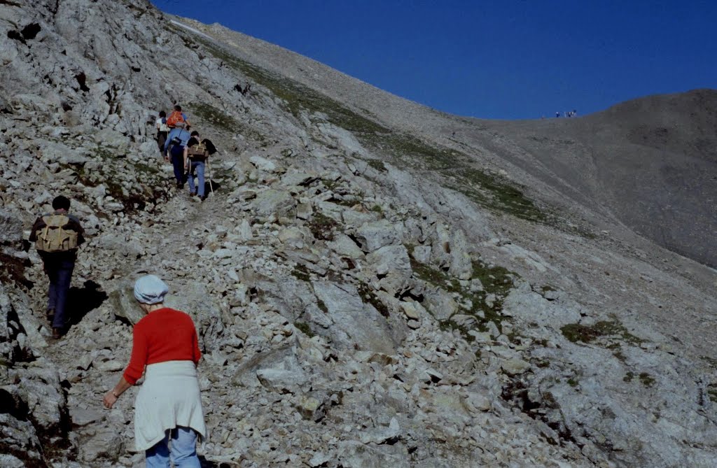 Hautes-Alpes Des Auberts Au Clot Vers Le Col De La Vallette 081978 by rene boulay