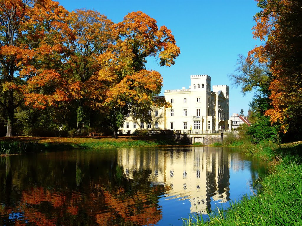 Germany_Brandenburg Country_Steinhöfel_classical palace_autumnal garden_P1440362 by George Charleston