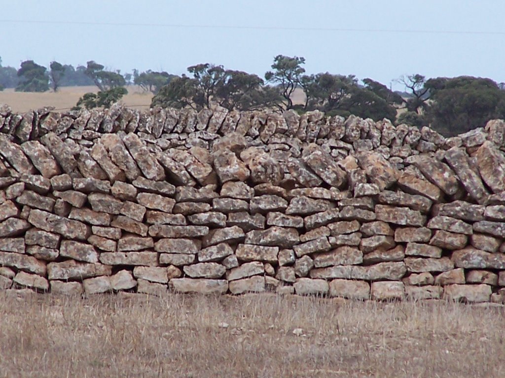 Old stone wall by lawry Love