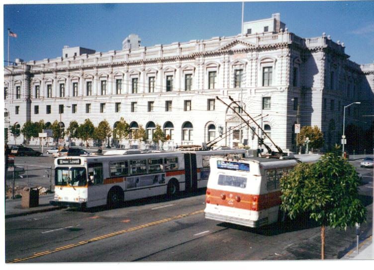 Trolleybuses, Mission St., San Francisco by htabor