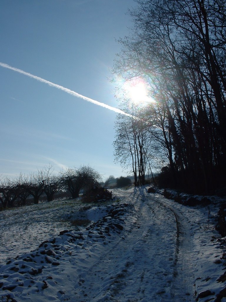 En montant à St Jean dans la neige by Alain CORNU