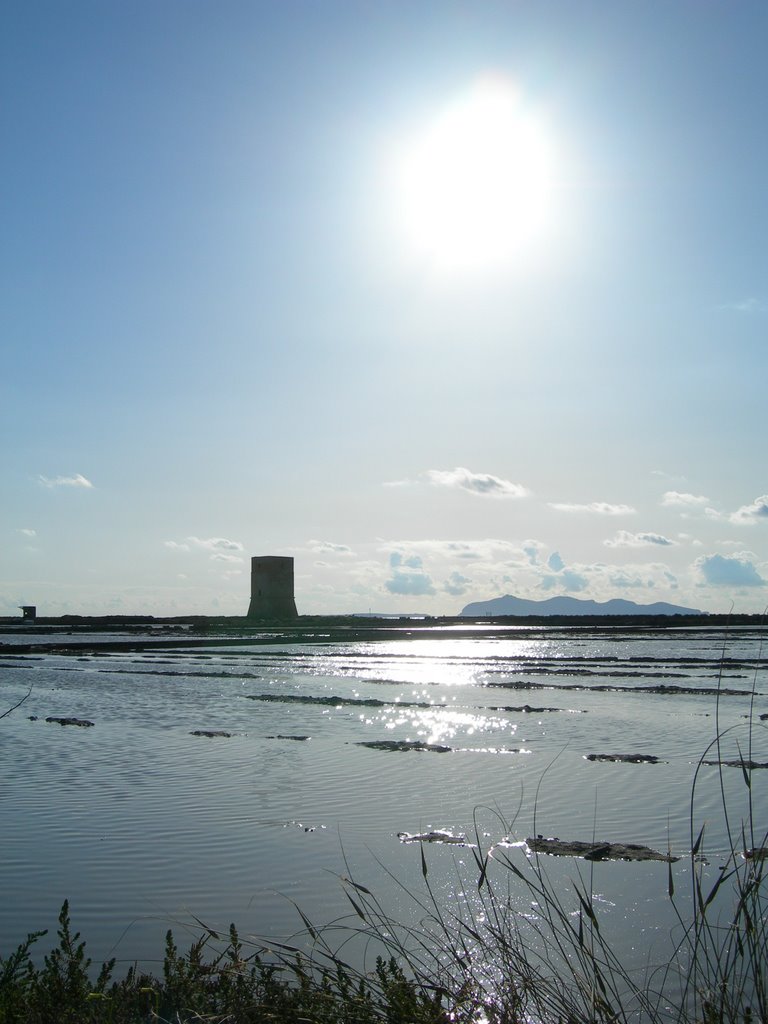 Le saline al tramonto by Liliana Pollara