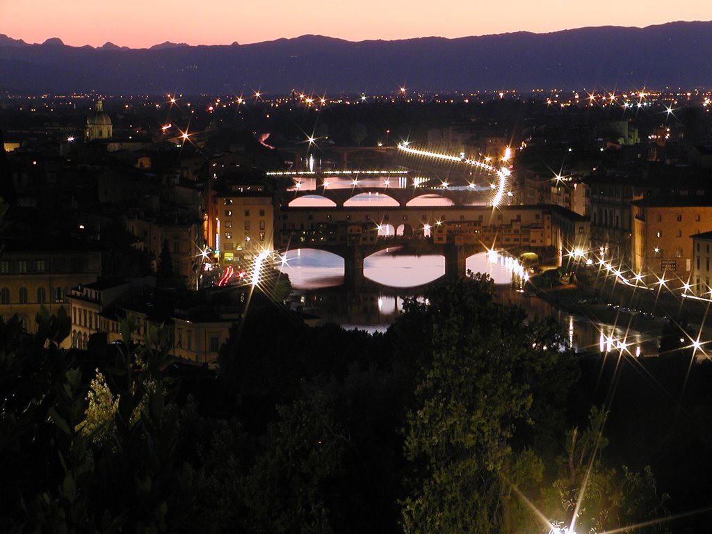 Firenze / Ponte Vechio nightfall by Jiri Poledna