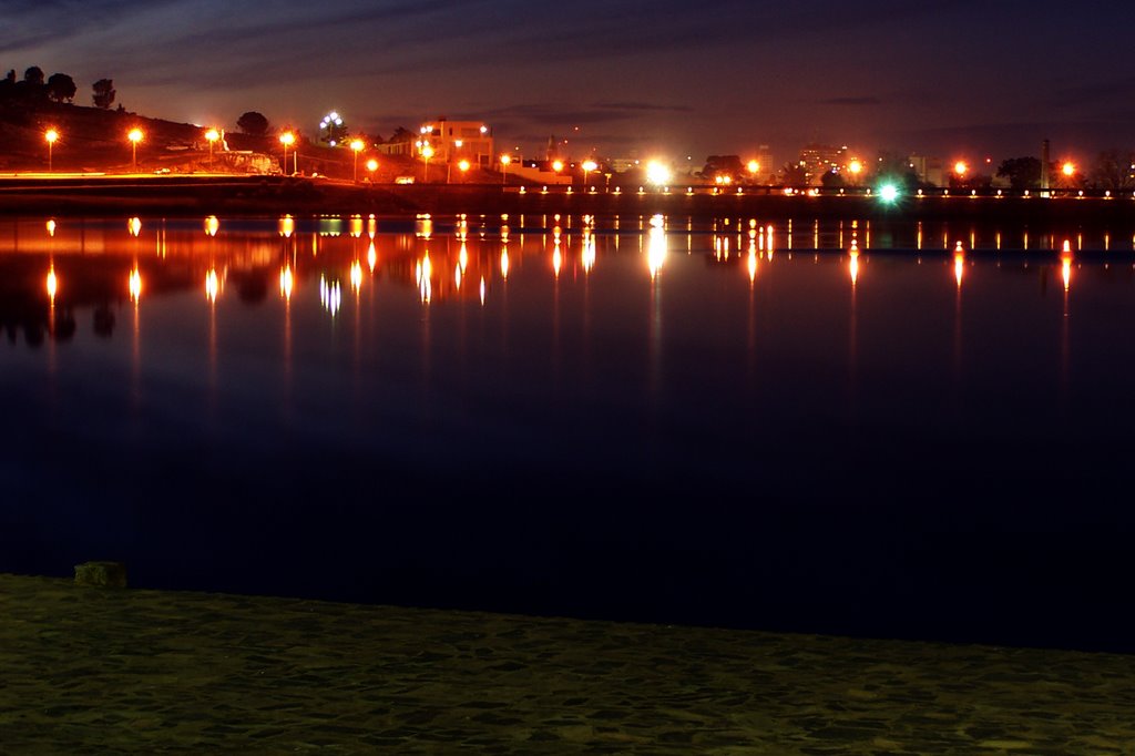 Tandil de Noche - Desde el Dique by Ricardo L Gutierrez