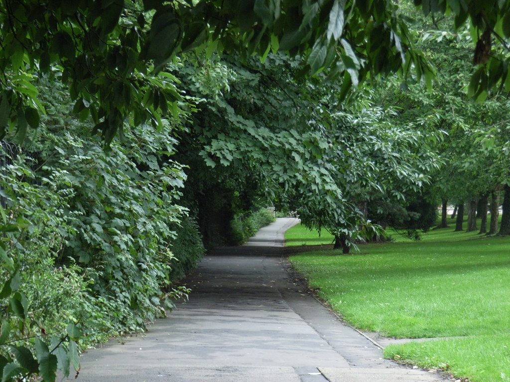 Quiet Path beside Boulevard de Nantes by DRTJones