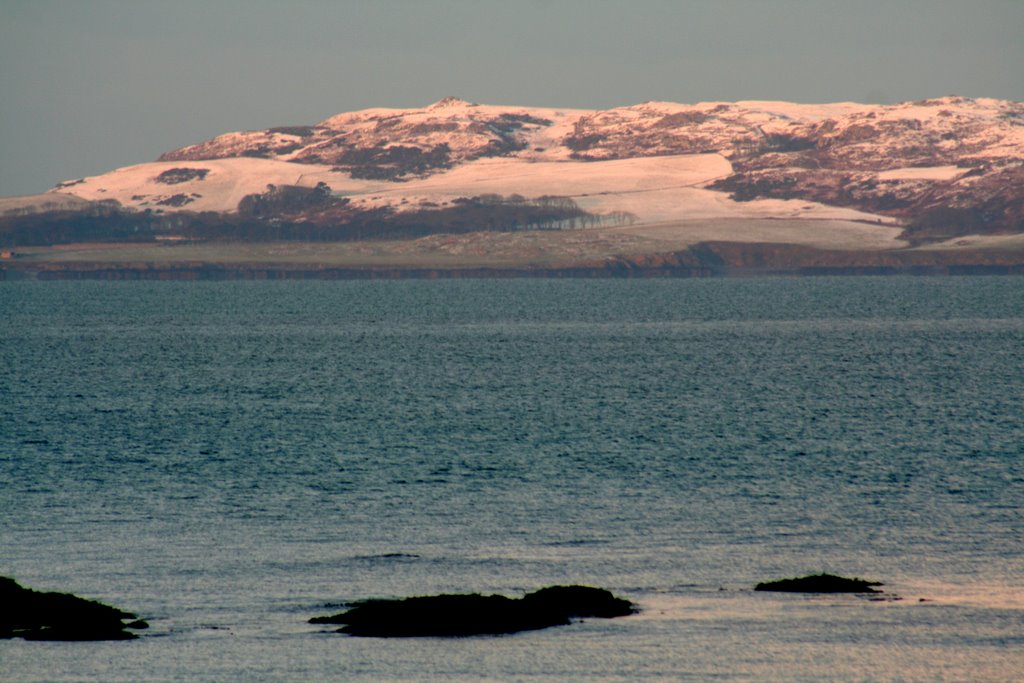 Snow Lambay Island March 06 by Philip Bowes