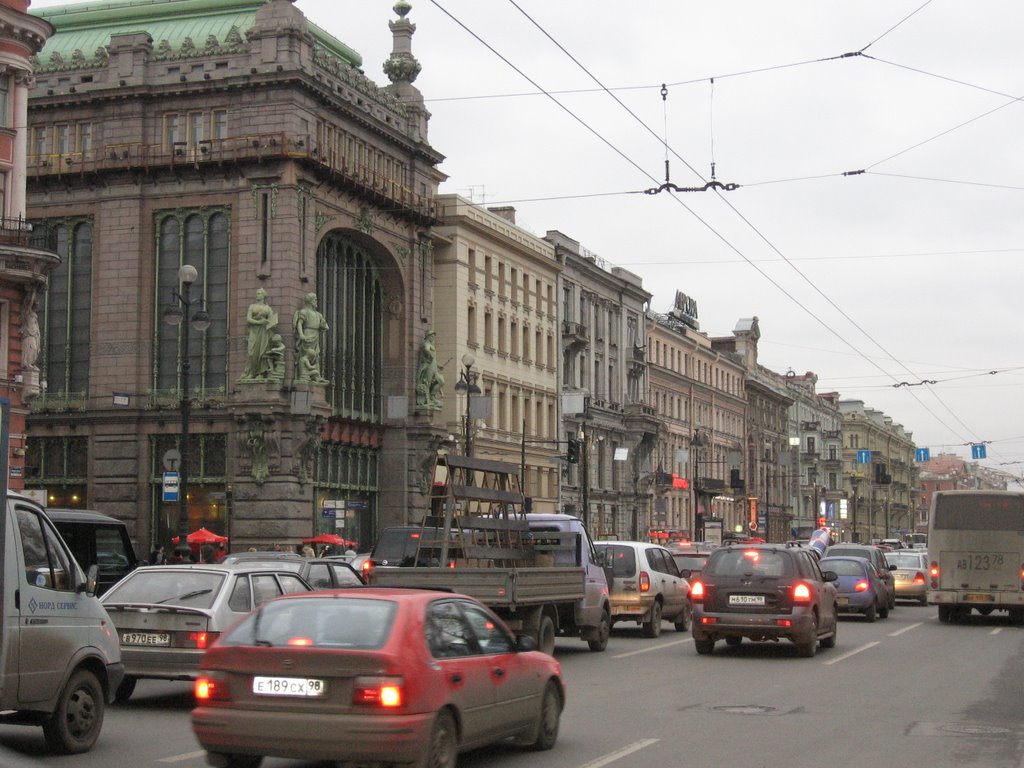 Nevskiy Avenue by Volodymyr Oksenenko