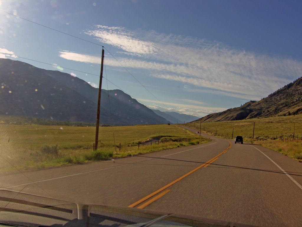 Crowsnest Highway summer evening by Mikechantc