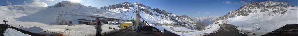 360 deg Panoramic View from the glacier "Rettenbachferner" Sölden, Tyrol, Austria by Twin Rider