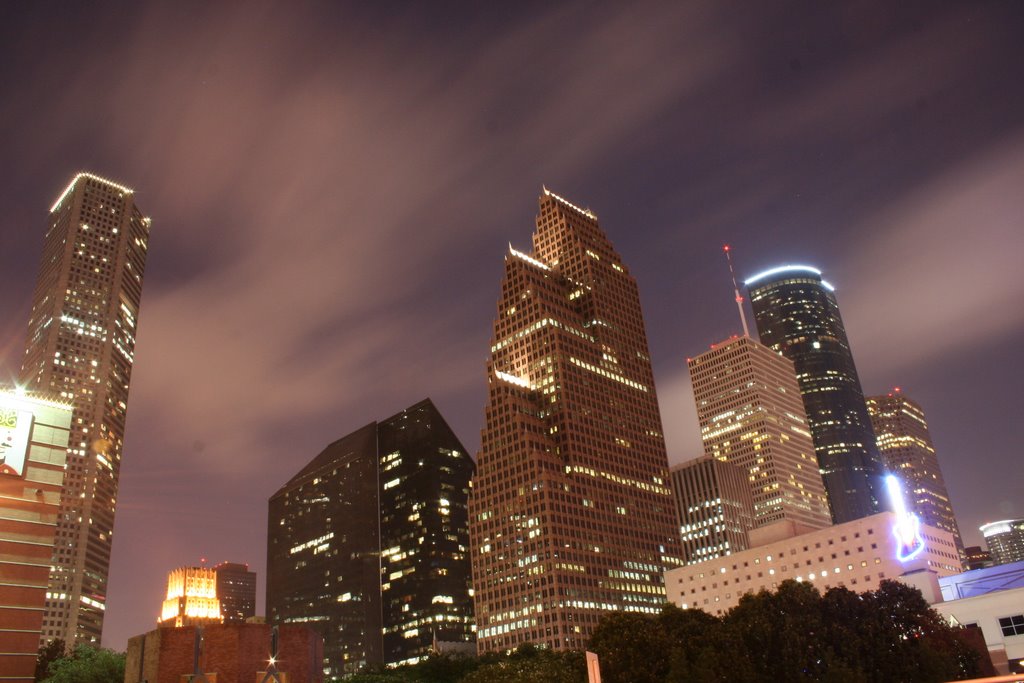 Houston at night by alienv1234