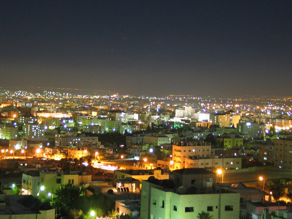 Irbid at night by hjammal