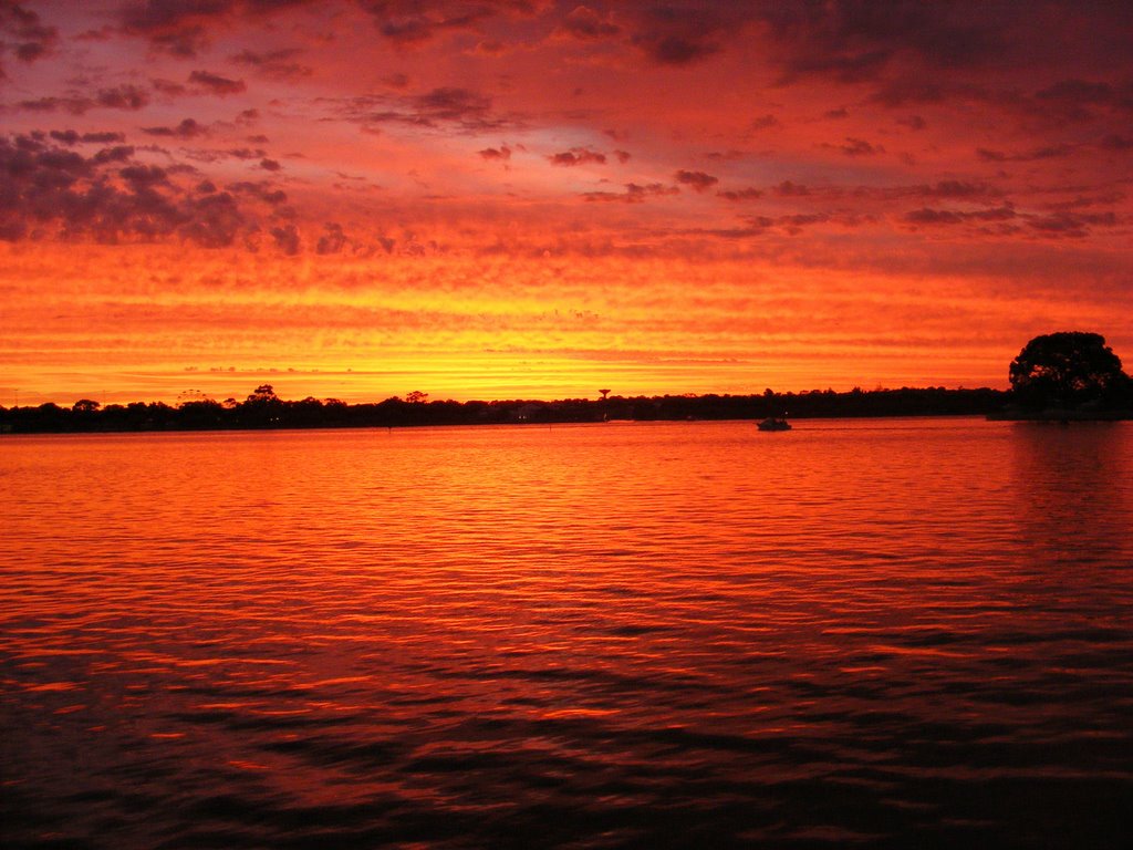 SUNSET AT MANDURAH QUAYS by Bryn Jones