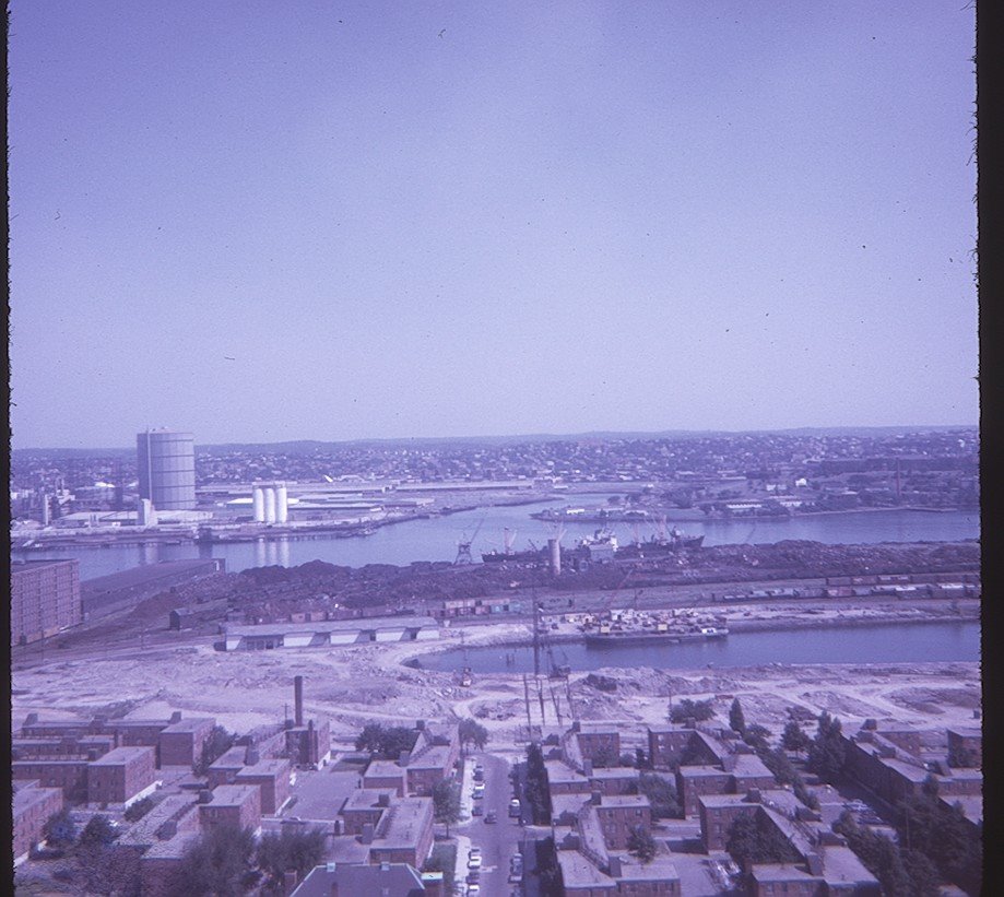 Boston from the Bunker Hill Monument, July, 1969 by CMCarroll