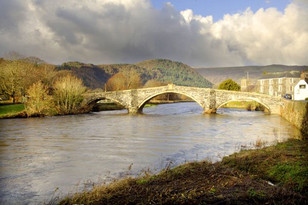 Bridge over the river Conwy at Llanrwst, North Wales. Built by Inigo Jones in 1636 by Sion Jones