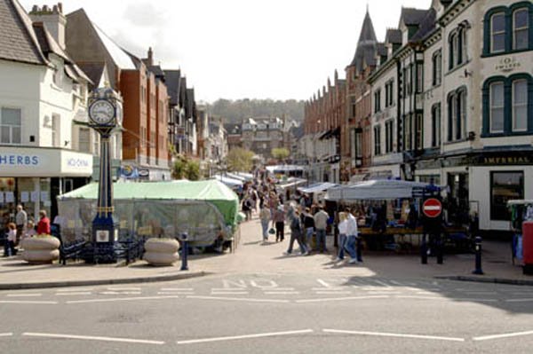 Market day in Station Road, Colwyn Bay, Conwy, North Wales. by Sion Jones