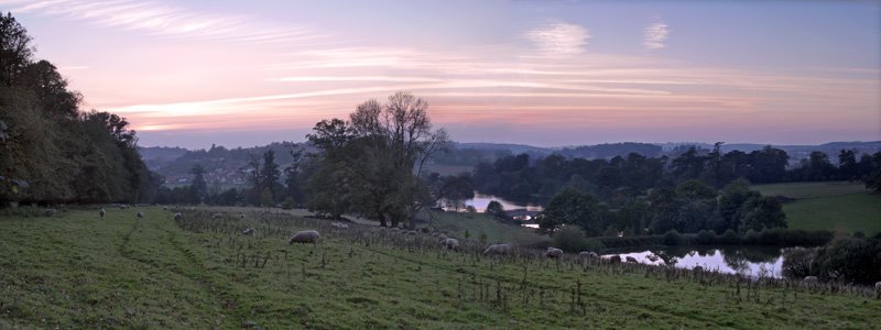 Shobrooke Park, Overlooking two lakes by Andrew Head