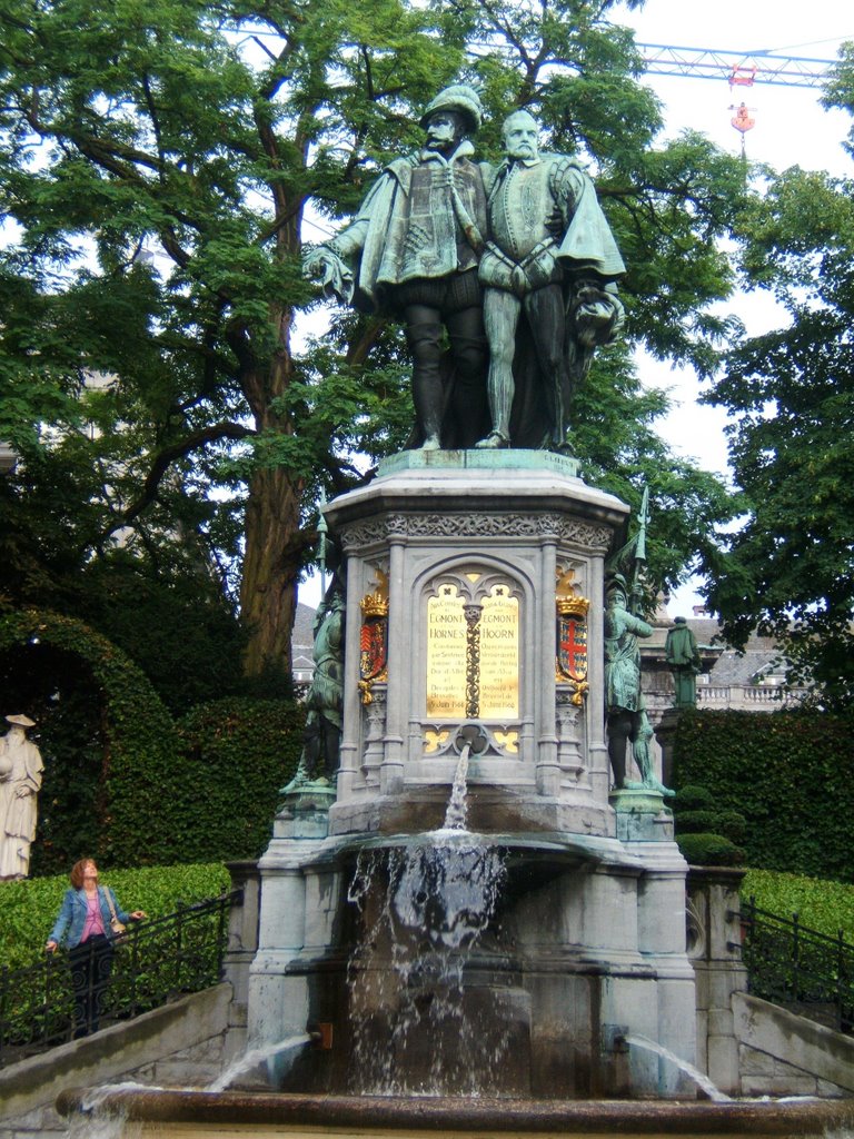 Bruselas. Monumento a los condes Egmont y Hornes (1864) by Galdido