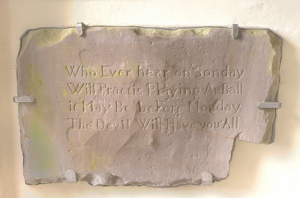 Stone in St Mary's Church, Llanvair Discoed by llanvairdiscoed