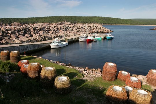 Neil's Harbour Crab Traps and Boats by Bullwinkle 007