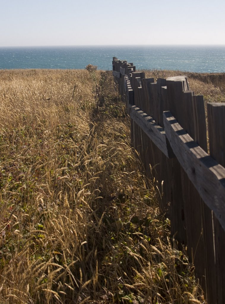 Fence along Ross Creek Bluff Top Trail by Nancy Hayes