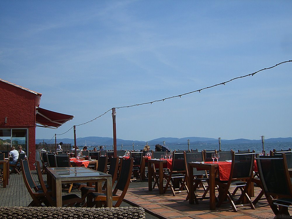 Beach terrace by Peter Hilton