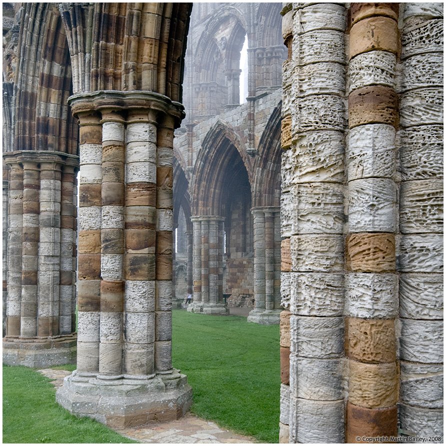 Whitby Abbey stonework by BeardyGit