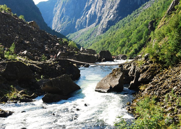 From Foot of Voringsfossen looking back by Martin Tidbury