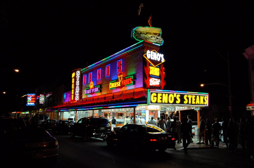 Geno's at Night by Riley Reagan