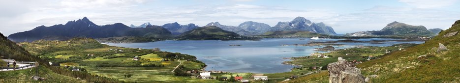 Panorama Leknes Harbour by ragman