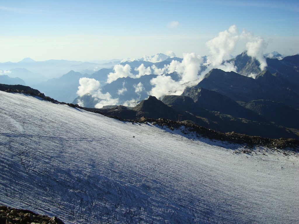 View from Capanna Gnifetti by Elesurf8