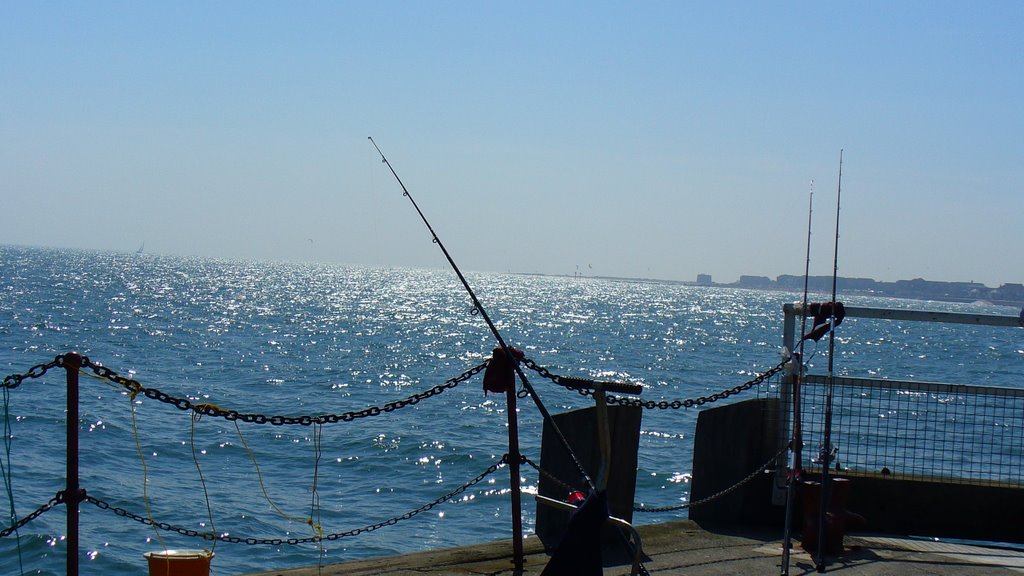 Pier of the Clacton on-sea, Essex, UK by Monica Sablone