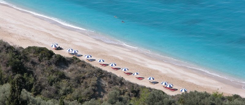 Kalamitsi beach view, Lefkada, Greece by nikos mavris