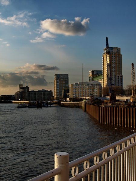 The bank of river Thames by Surendra Srivastav