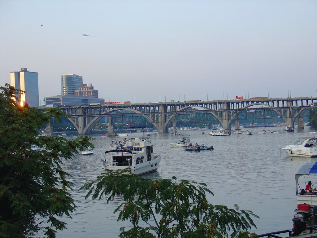 Knoxville Tennessee River Downtown by Tim McWhorter