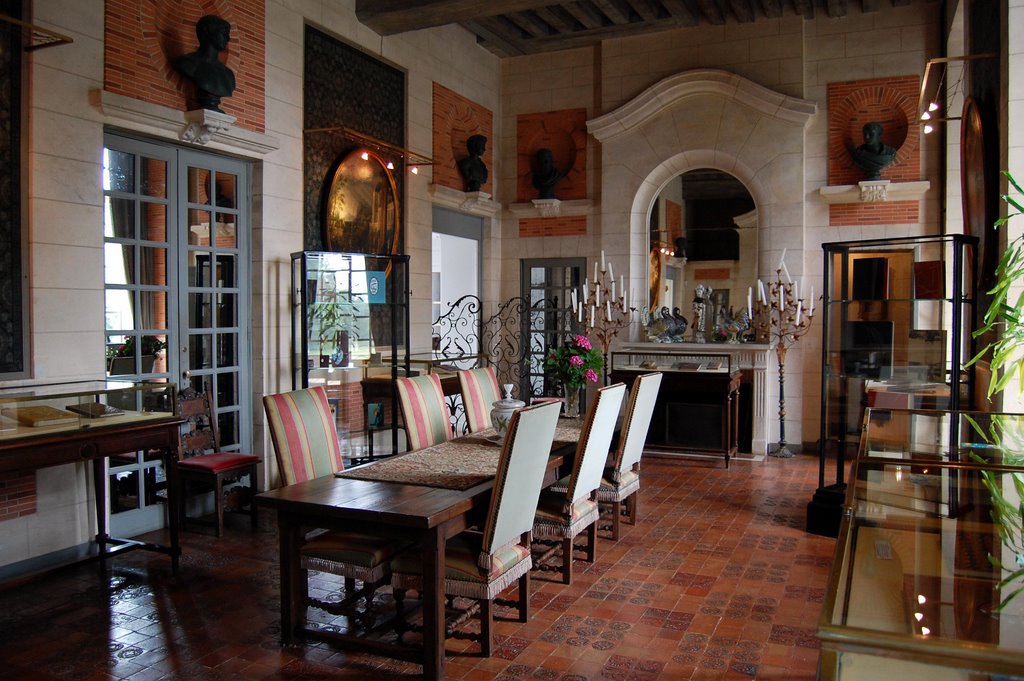 A small dining room by Lecleire Jacques