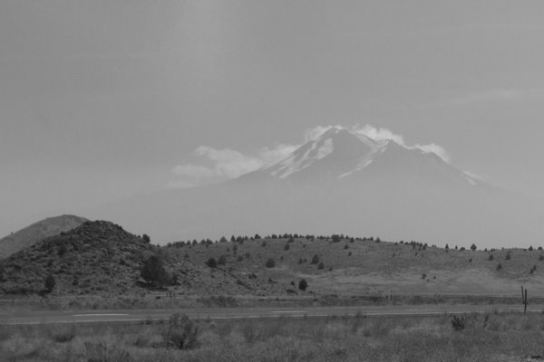 Mt Shasta From the Boarder by LucidAngle