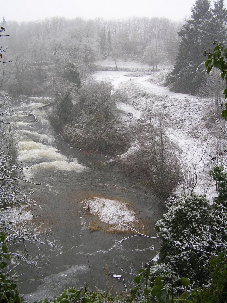 Millstone River, snow by Boris Gjenero