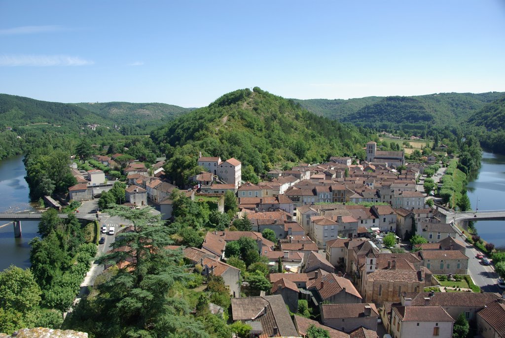 Jez vue du donjon luzech by jezraoui